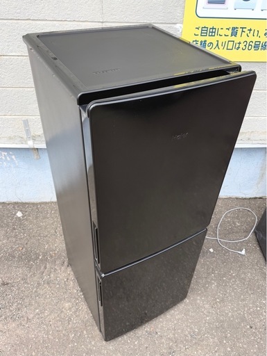 札幌市内配送可 【6ヵ月保証付き】 美品 23年製 Haier ハイアール 148L 2ドア冷蔵庫 JR-NF148DK グローバルシリーズ
