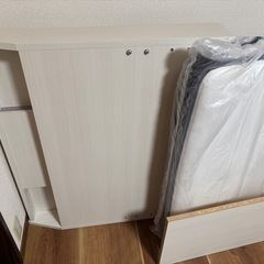 【美品】シングルベッドパーツ+マットレスの画像