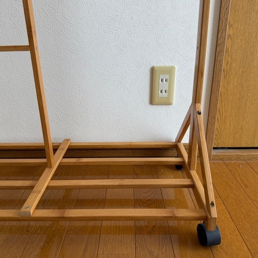 【美品】竹製ハンガーラック