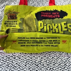 【未使用】トレーダージョーズ Trader Joe’s エコバッグ ピクルスインナジャーの画像