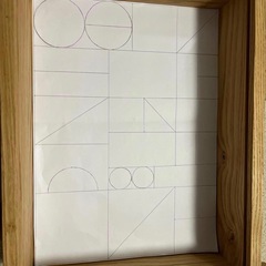 美品無塗装積み木 62ピースの画像