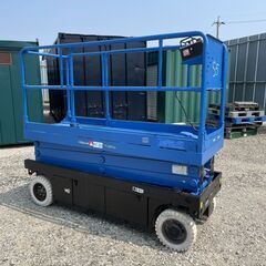 【三重県】② 6m 高所作業車　アイチコーポレーション　SV06B　リフト　作業車　タワーリフト　テーブルリフト　100v　タイヤ 【配送可】の画像