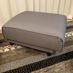 オットマン付き【無印良品】2.5人掛けポケットコイルソファ ／Comfort Worksカバー特注 の画像