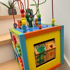 プレイトイレボックス　木製知育玩具の画像