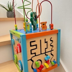 プレイトイレボックス　木製知育玩具の画像