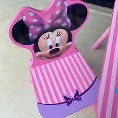 キッズ　ミニーテーブルチェアセットの画像