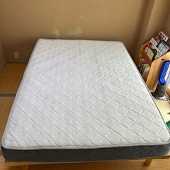 neruko  BANON すのこダブルベッド　マットレス付きの画像