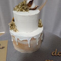 クレイケーキ レターバナー 誕生日フォトの画像