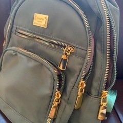 綺麗なグリーン色リュックの画像