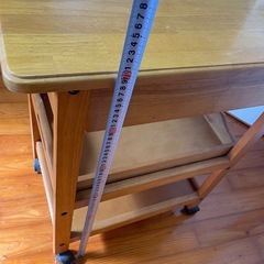 【木製キッチンワゴン】ナチュラル・コンパクトの画像