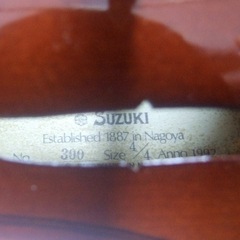 メンテナンス済み！バイオリンの画像