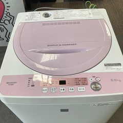 SHARP洗濯機　2018年式　5.5キロの画像