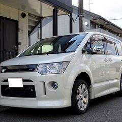 車検満タン 29年式 デリカD5 ローデスト クリーンディーゼルTB ナビ フルセグTV Bluetooth バックモニター 両側パワスラ スマートキー クルコン HID ETCの画像