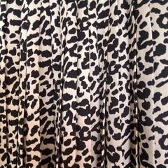 ヒョウ柄　プリーツスカートの画像