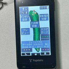 Yupiteru ゴルフナビ YGN5100 初心者向【動作良好／各種付属品付】の画像
