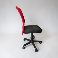 (美品　オフィスチェア チェア メッシュ パソコンチェア 椅子 レッドの画像