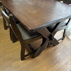 3月31日まで限定　カリモク　ダイニングセットの画像