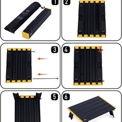 ⭐️新品未使用⭐️ロールテーブル 約0.66kg超軽量 貫通式アルミバー固定 ナイロンヒンジ構造 コンパクト 41×29×12.5cm の画像