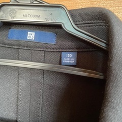 男児 サイズ150cm ユニクロストレッチ素材フォーマルスーツ　一回のみ着用の画像