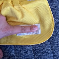 保育園　帽子　ピンク×黄色　リバーシブルの画像