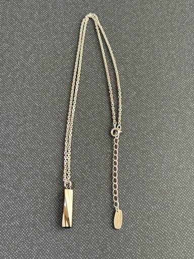 Paul Smith  TWIST  DESIGN  NECKLACE  シルバー×ブラック
