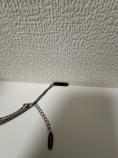 Paul Smith  TWIST  DESIGN  NECKLACE  シルバー×ブラック