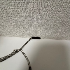 Paul Smith  TWIST  DESIGN  NECKLACE  シルバー×ブラックの画像