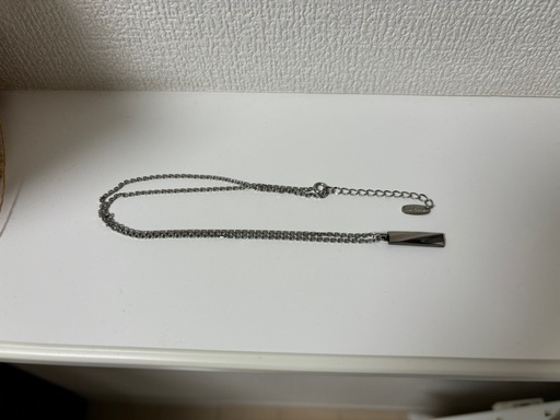 Paul Smith  TWIST  DESIGN  NECKLACE  シルバー×ブラック