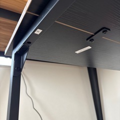 予約中　 デスク　テーブルミドルブラウン の画像