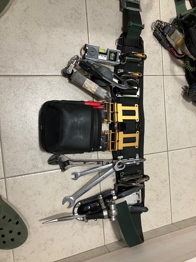 腰道具一式、フルハーネス一式、その他諸々