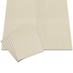 【20個セット】アイリスプラザ タイルカーペット アイボリー 50×50㎝ の画像