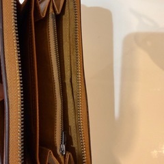 【美品】革財布　ブラウンの画像