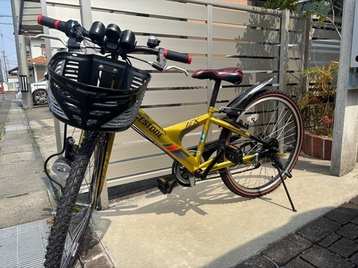 超美品 ブリヂストン｜BRIDGESTONE 24型 子供用自転車 エクスプレスジュニア (ゴールド＆ブラック/外装6段変速) EX46