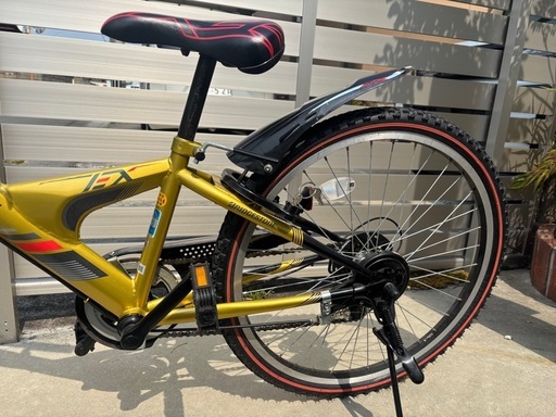 超美品 ブリヂストン｜BRIDGESTONE 24型 子供用自転車 エクスプレスジュニア (ゴールド＆ブラック/外装6段変速) EX46