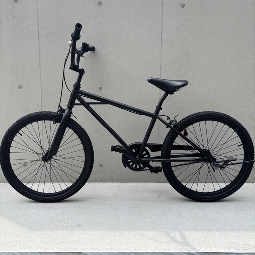 【7万で購入】BMX 黒 美品24インチ 極太タイヤ マットブラック ファットバイク ビーチクルーザー 激レア 折りたたみ可能　自転車