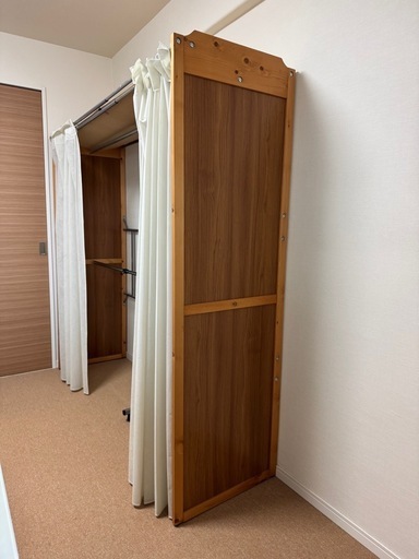 木製伸縮式クローゼットハンガー
