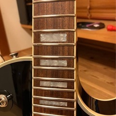 Burny レスポールカスタムタイプ ブラック×シルバー 整備済 メンテ済の画像