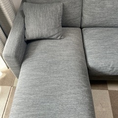 ニトリ　カウチソファー　
3人掛けの画像