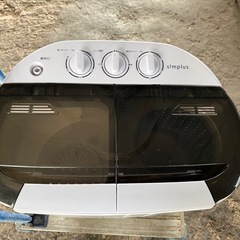 simplus シンプラス 二層式洗濯機 脱水付き 小型洗濯機 二槽式 洗い すすぎ ミニランドリー ユニフォーム 赤ちゃん 作業着 介護 SP-NWM01 小型 コンパクト ステンレス タイマー 脱水 ペット (3.6kg/ホワイト)の画像