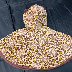 ⑭ 子供服 ベビードール ポンチョ ヒョウ柄 フリーサイズの画像