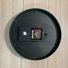 中古rimlex  温度　
湿度計付き掛時計の画像