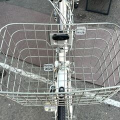 26インチ 自転車 6段変速 agenda 鍵付き ホワイト 白 シティサイクル ママチャリ ☆札幌市 白石店 の画像