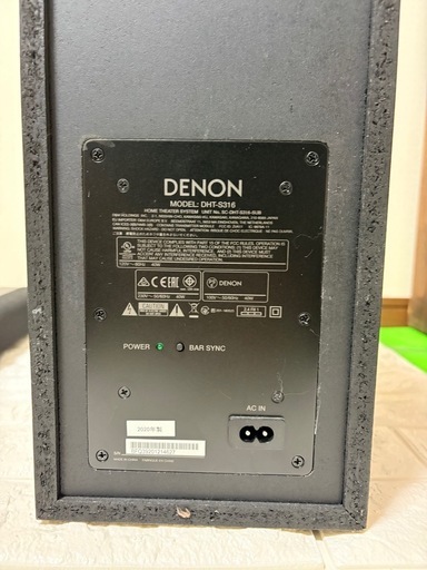 DHT-S316 DENON ［デノン］ ホームシアターサウンドバーシステム