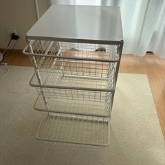 ikea 収納棚　収納カゴ　洗面カゴ　の画像