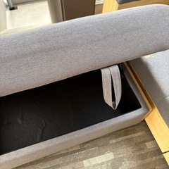 収納・テーブル付きソファベッド STSB-2110 グレーの画像
