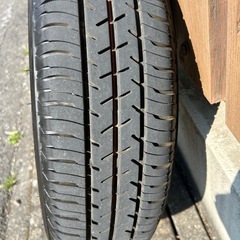 軽自動車アルミホイール付バリ溝夏タイヤ4本セットの画像