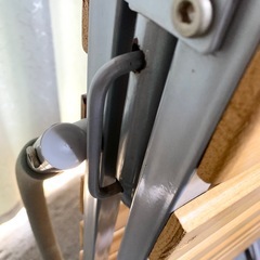 【4月処分】折りたたみベッド シングル すのこタイプ コロ付き の画像