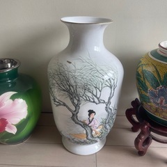 九谷　七宝　花瓶3点まとめの画像