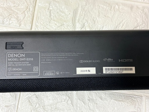 DHT-S316 DENON ［デノン］ ホームシアターサウンドバーシステム