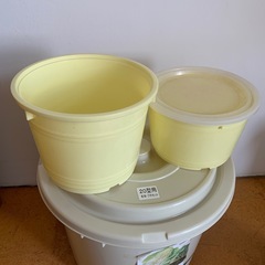 漬物樽と漬物石の画像